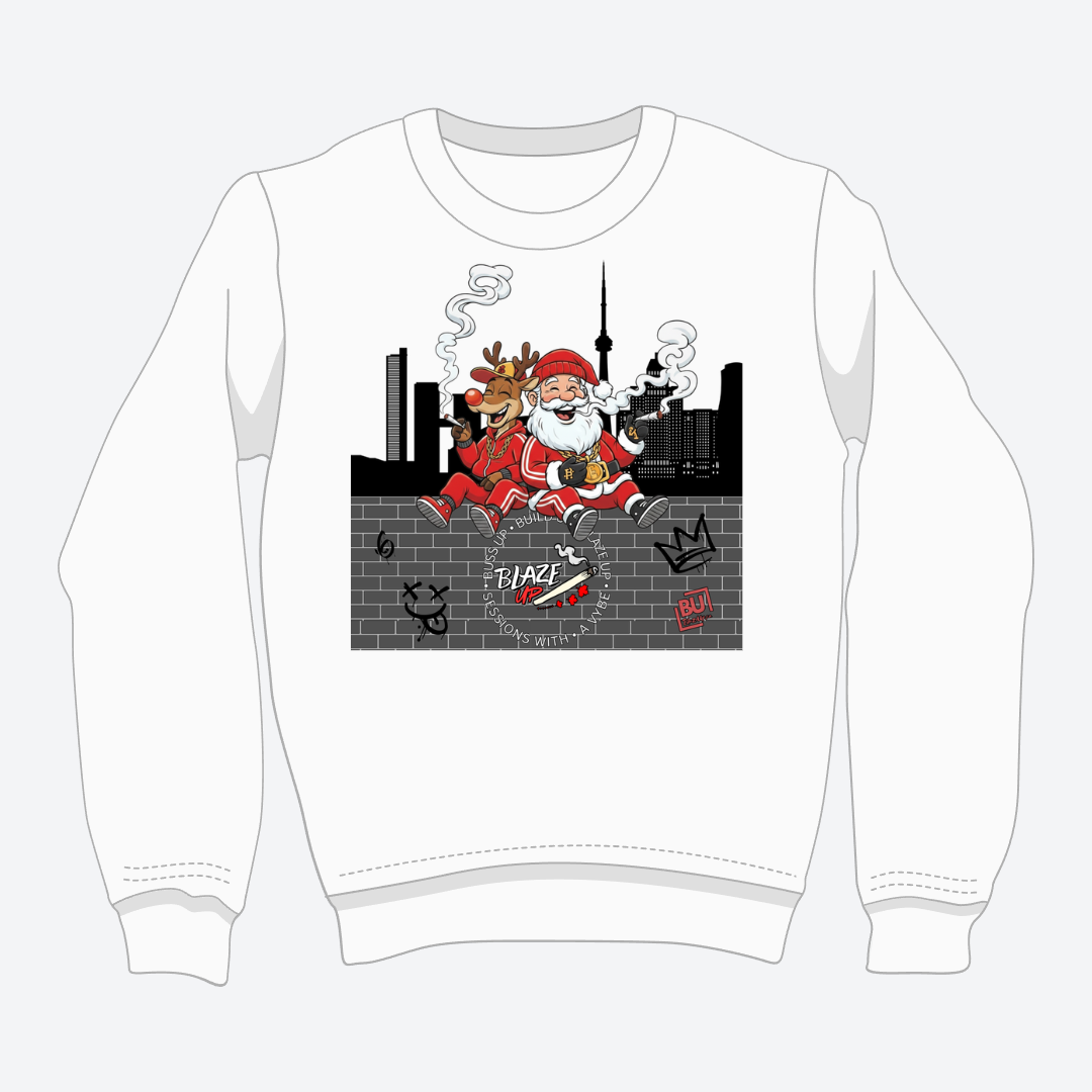 BU Rudolph & Santa Crewneck