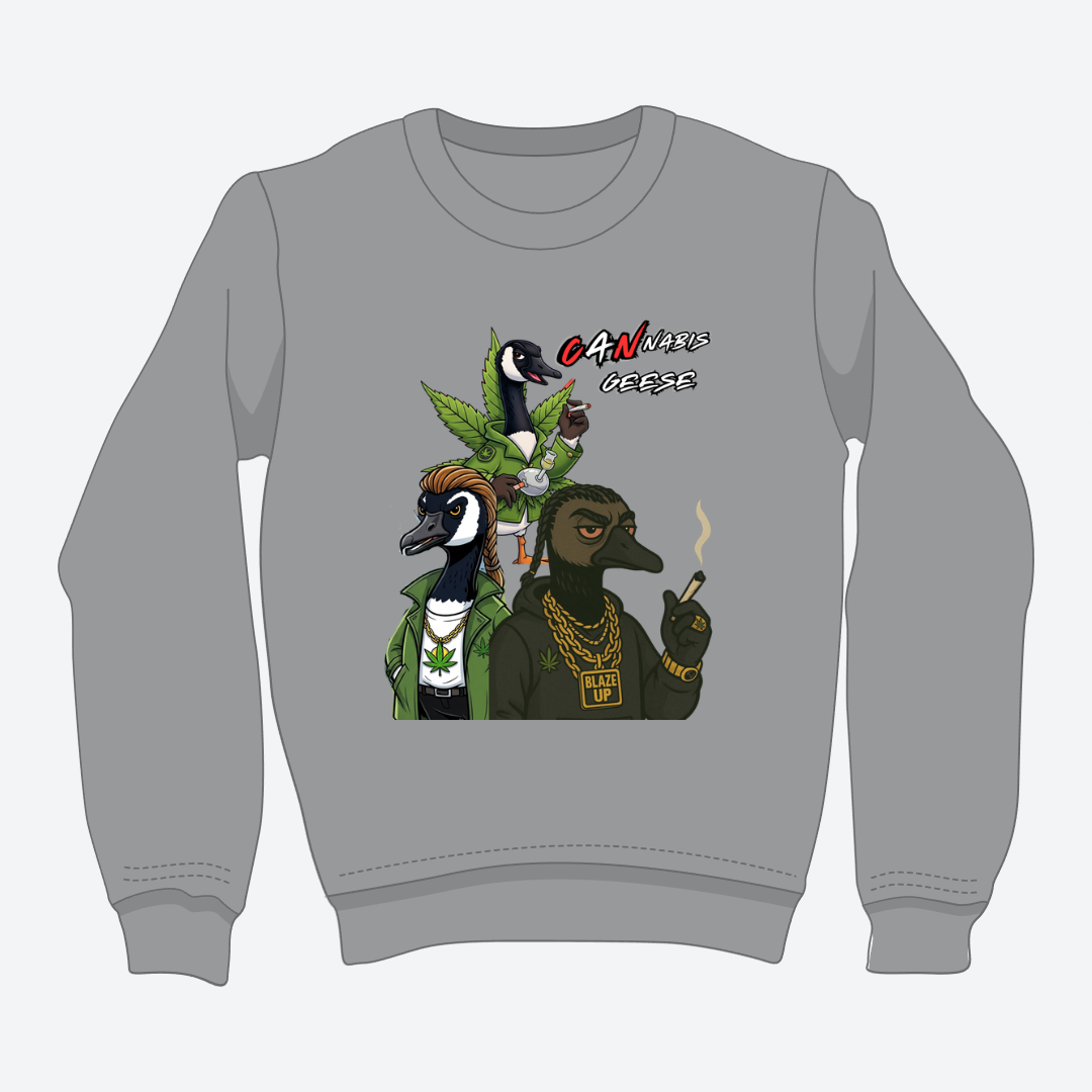 CANnabis Geese Crewneck