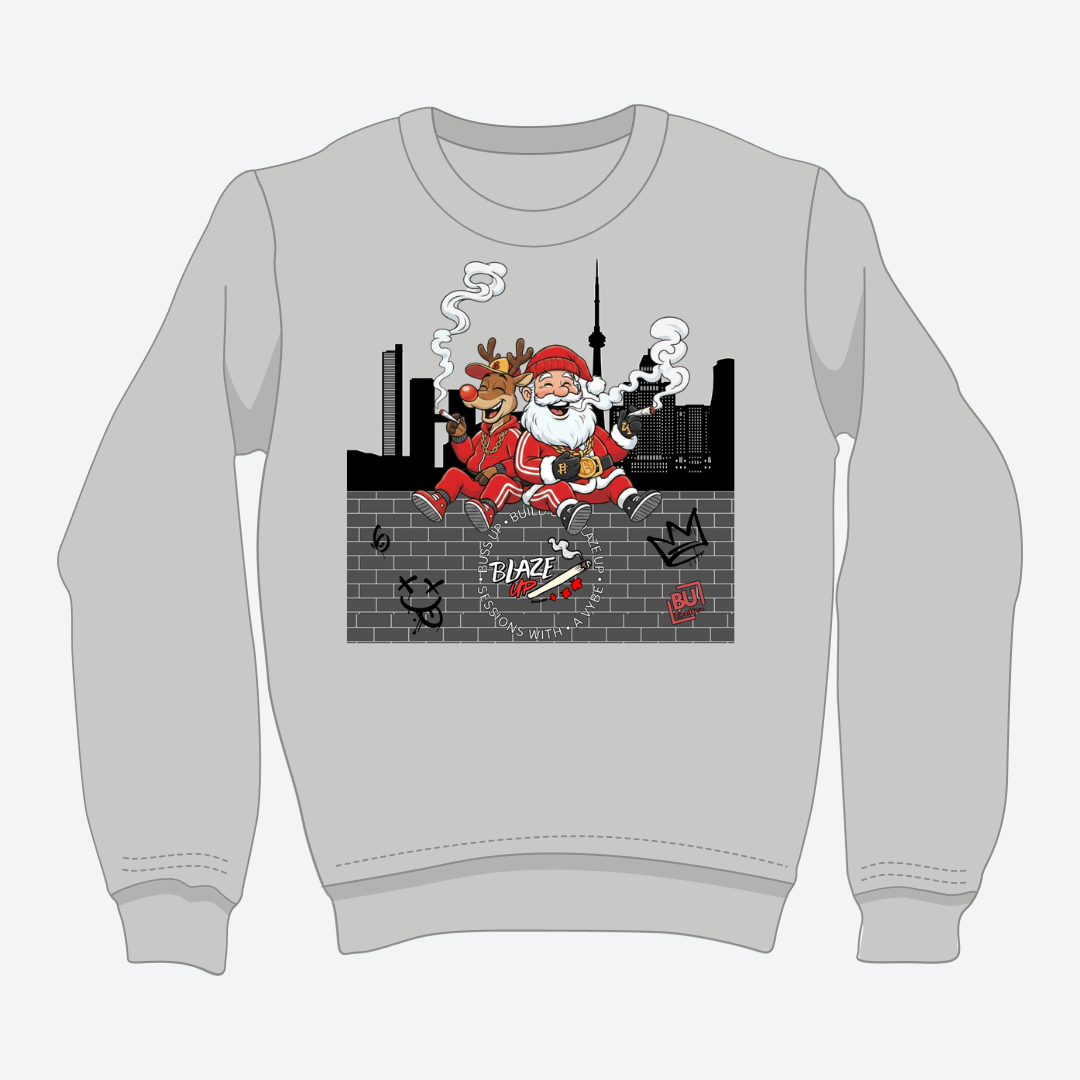BU Rudolph & Santa Crewneck