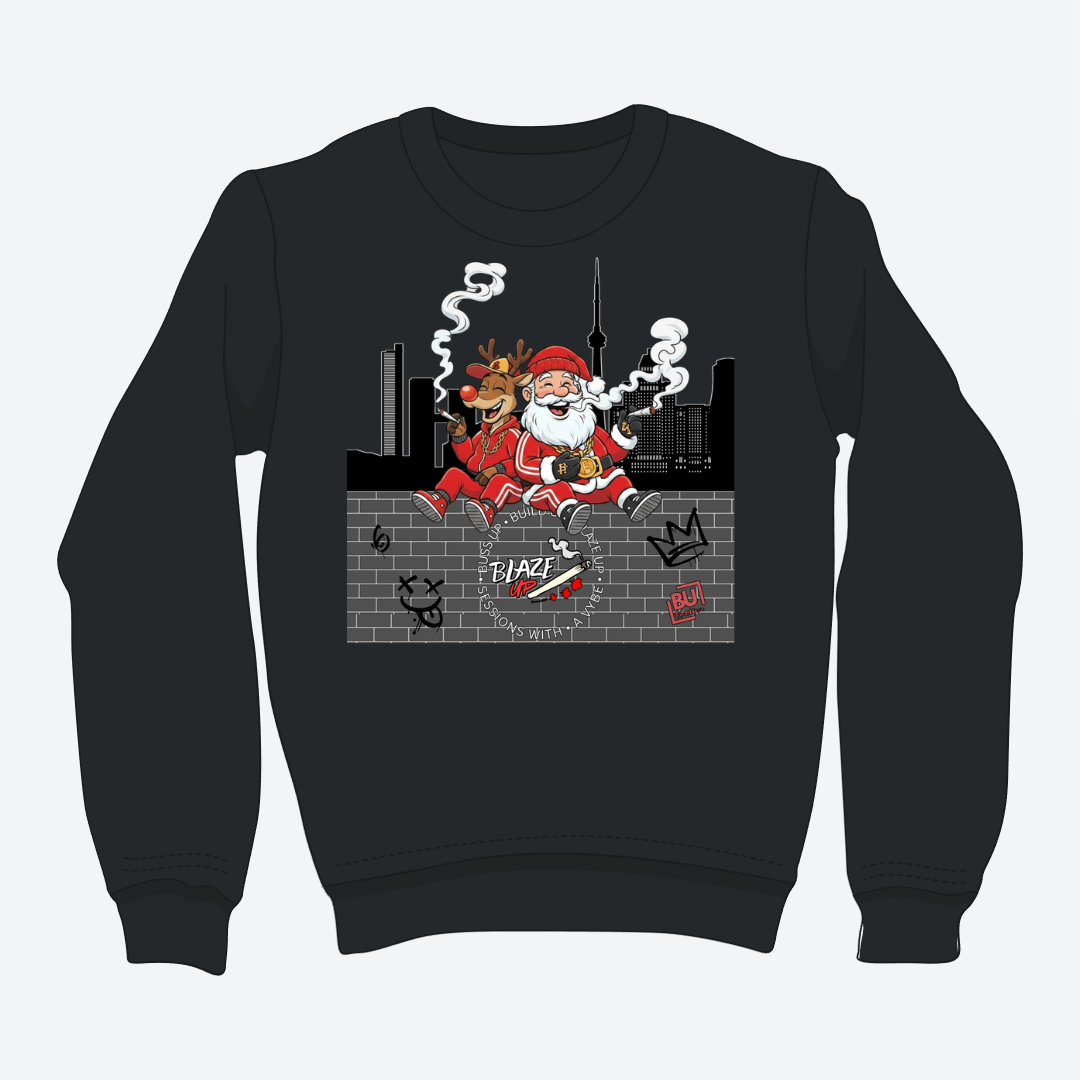 BU Rudolph & Santa Crewneck
