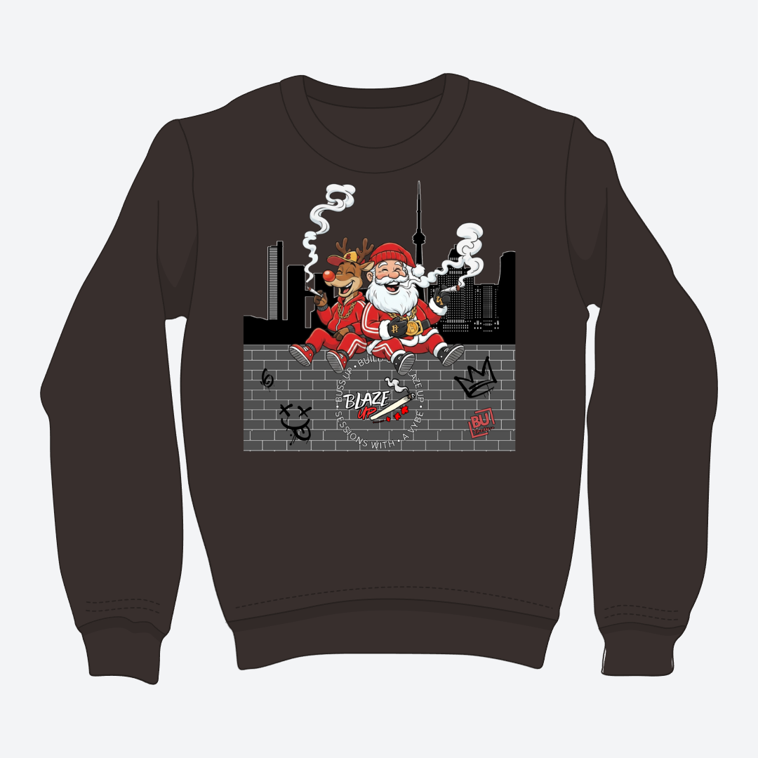 BU Rudolph & Santa Crewneck