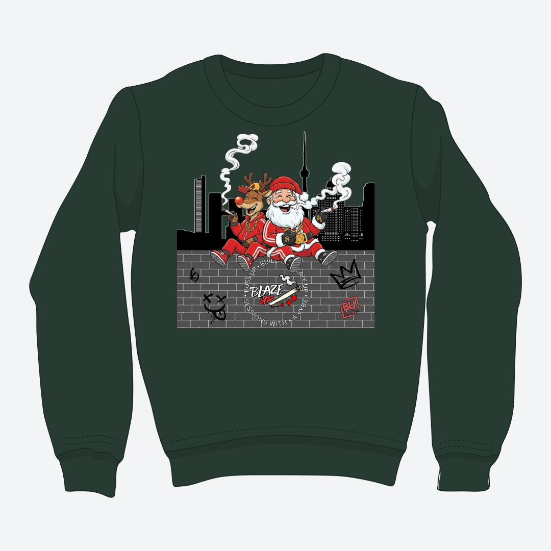 BU Rudolph & Santa Crewneck