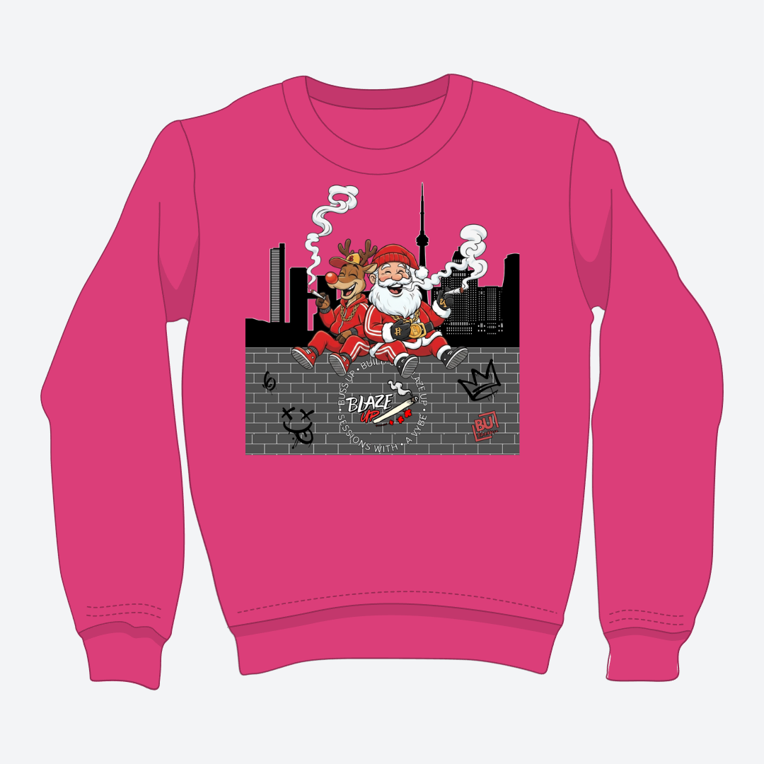 BU Rudolph & Santa Crewneck