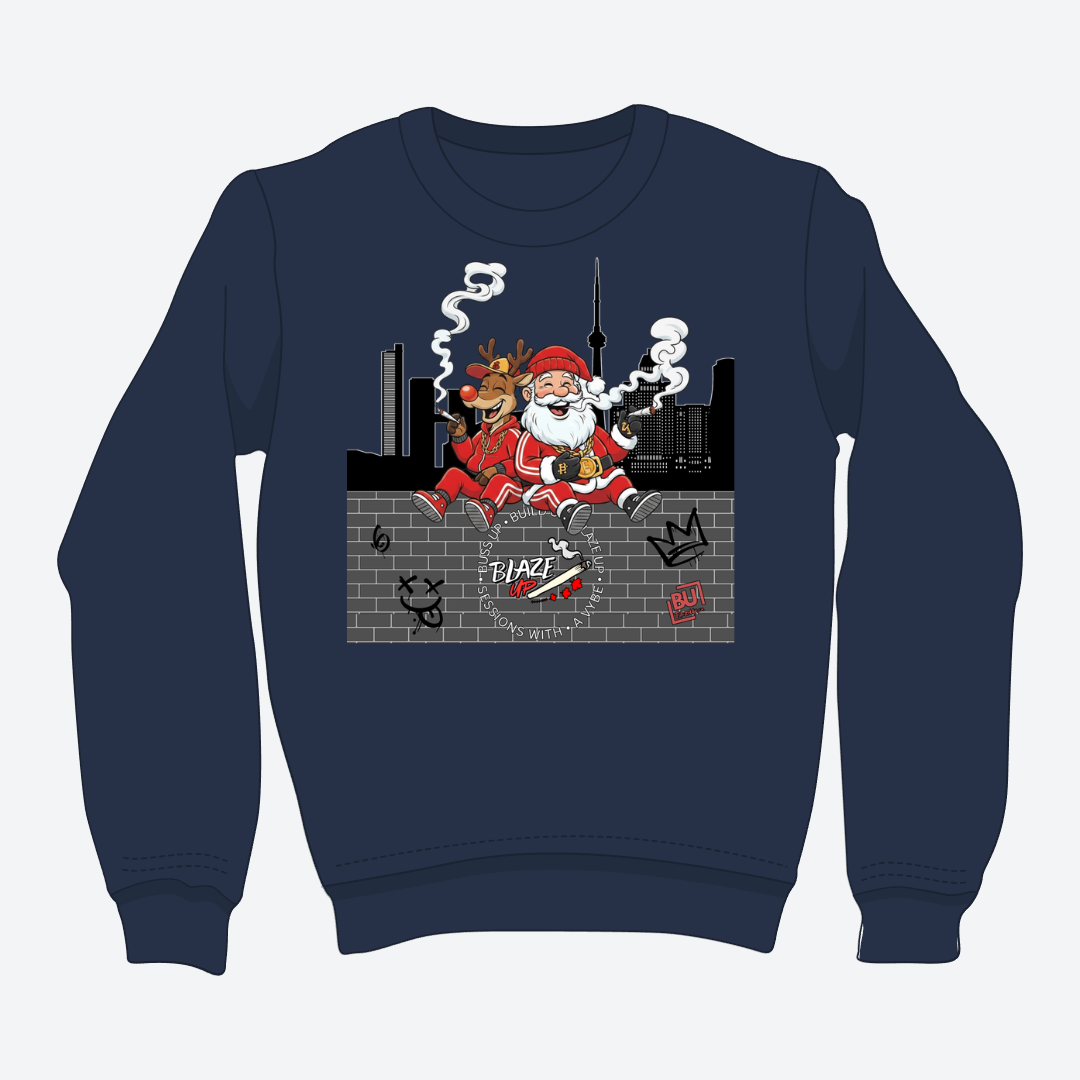 BU Rudolph & Santa Crewneck