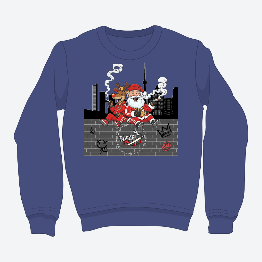 BU Rudolph & Santa Crewneck