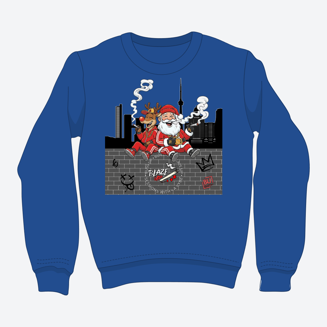 BU Rudolph & Santa Crewneck