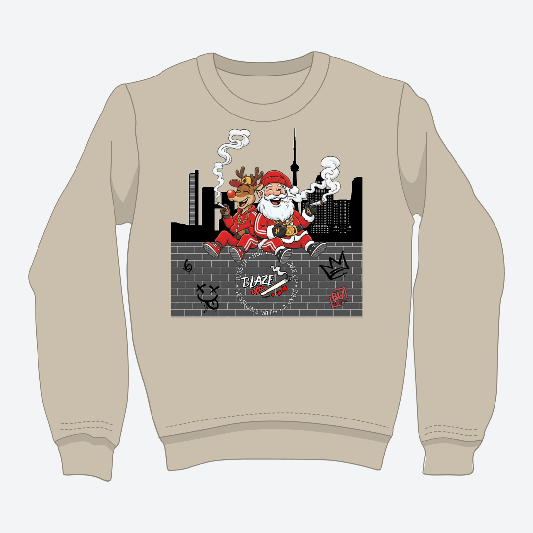 BU Rudolph & Santa Crewneck