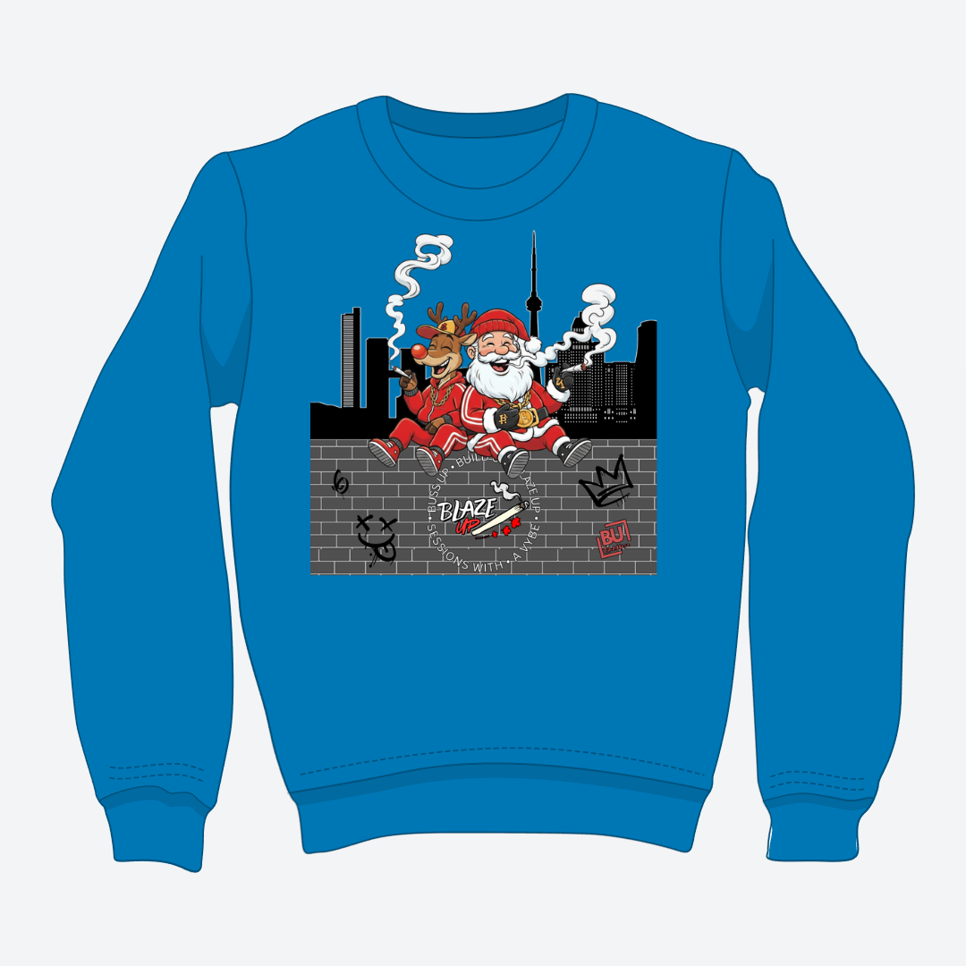 BU Rudolph & Santa Crewneck