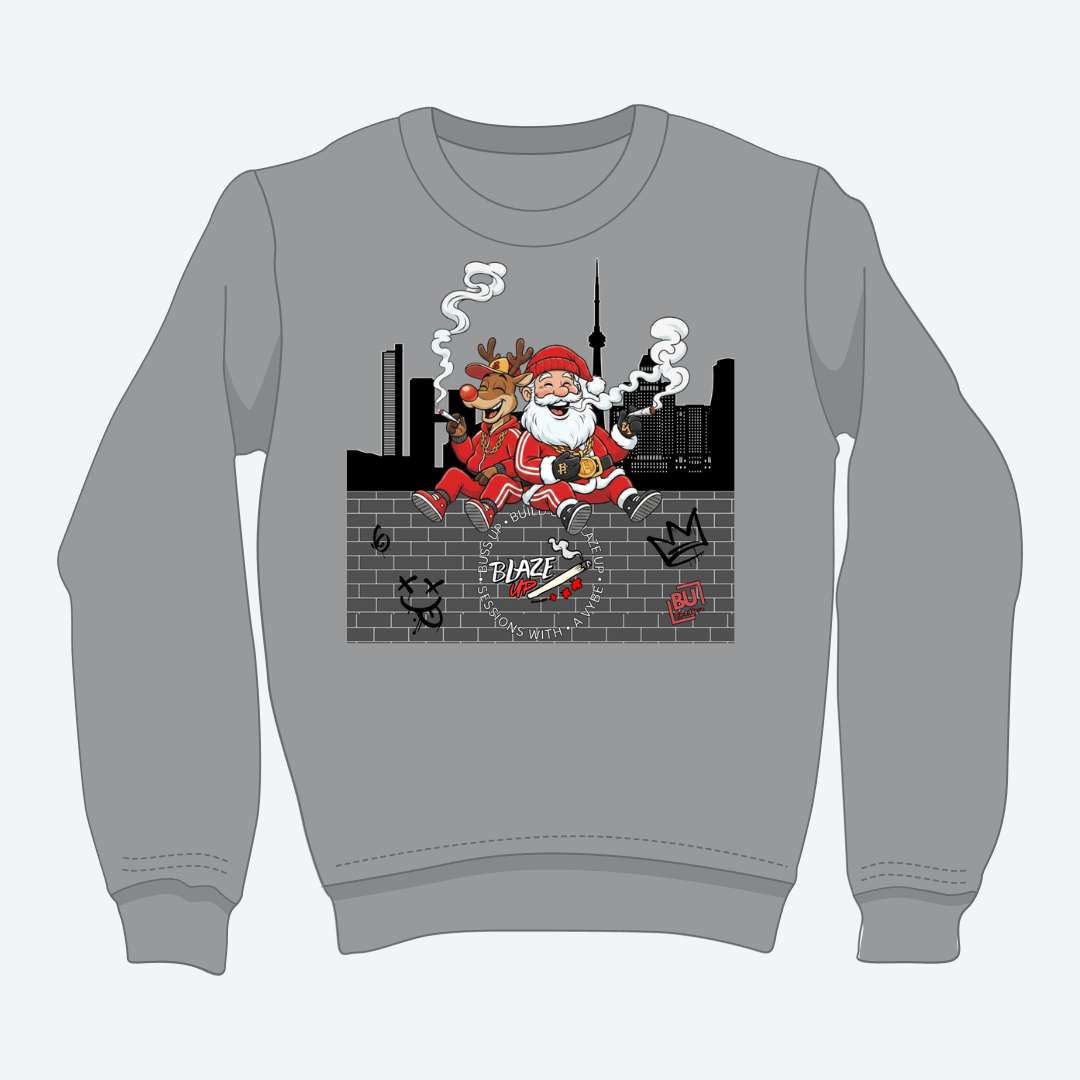 BU Rudolph & Santa Crewneck