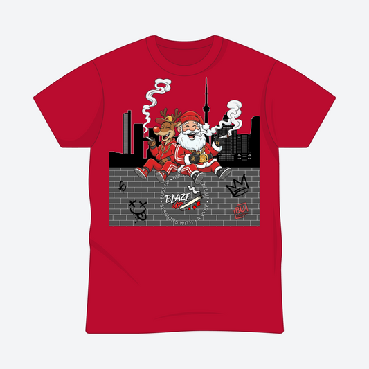 BU Rudolph & Santa Tee