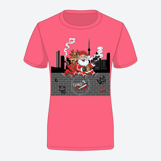 BU Rudolph & Santa Woman's Tee