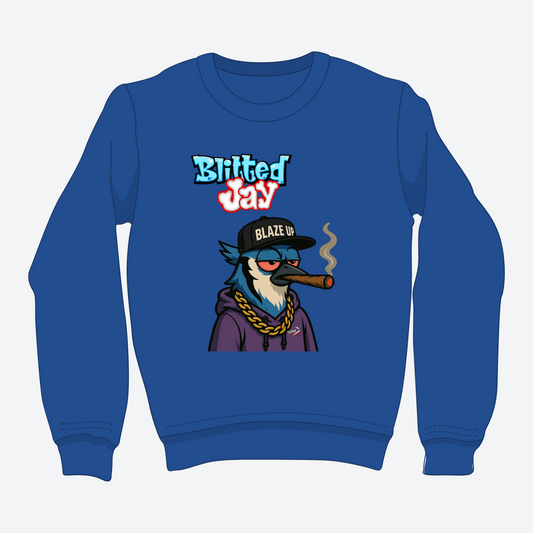 Blitted Jay Crewneck