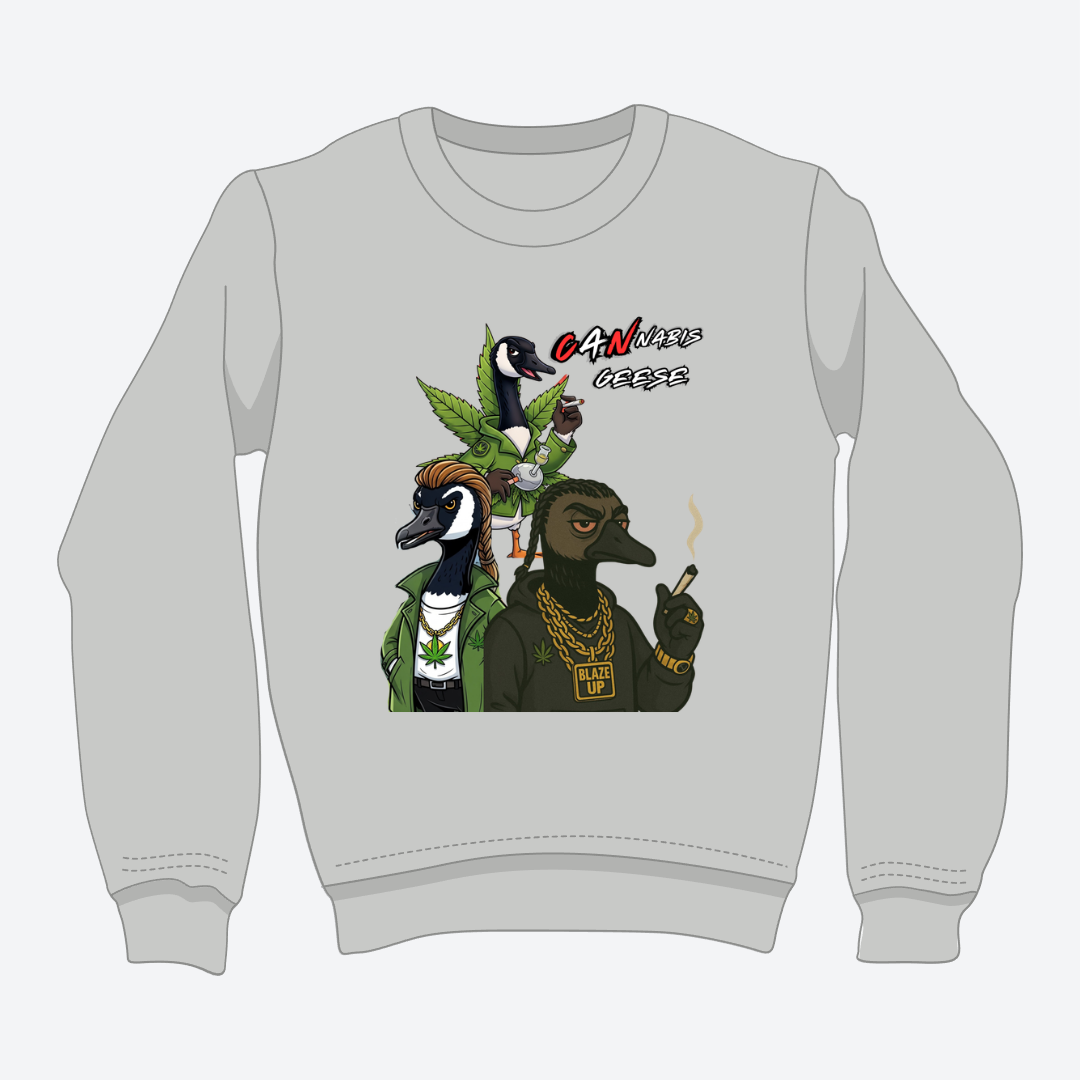 CANnabis Geese Crewneck