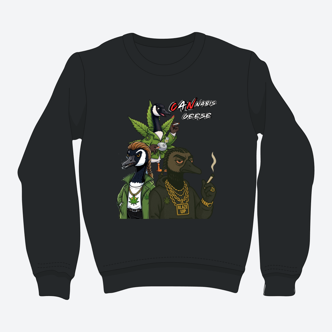CANnabis Geese Crewneck