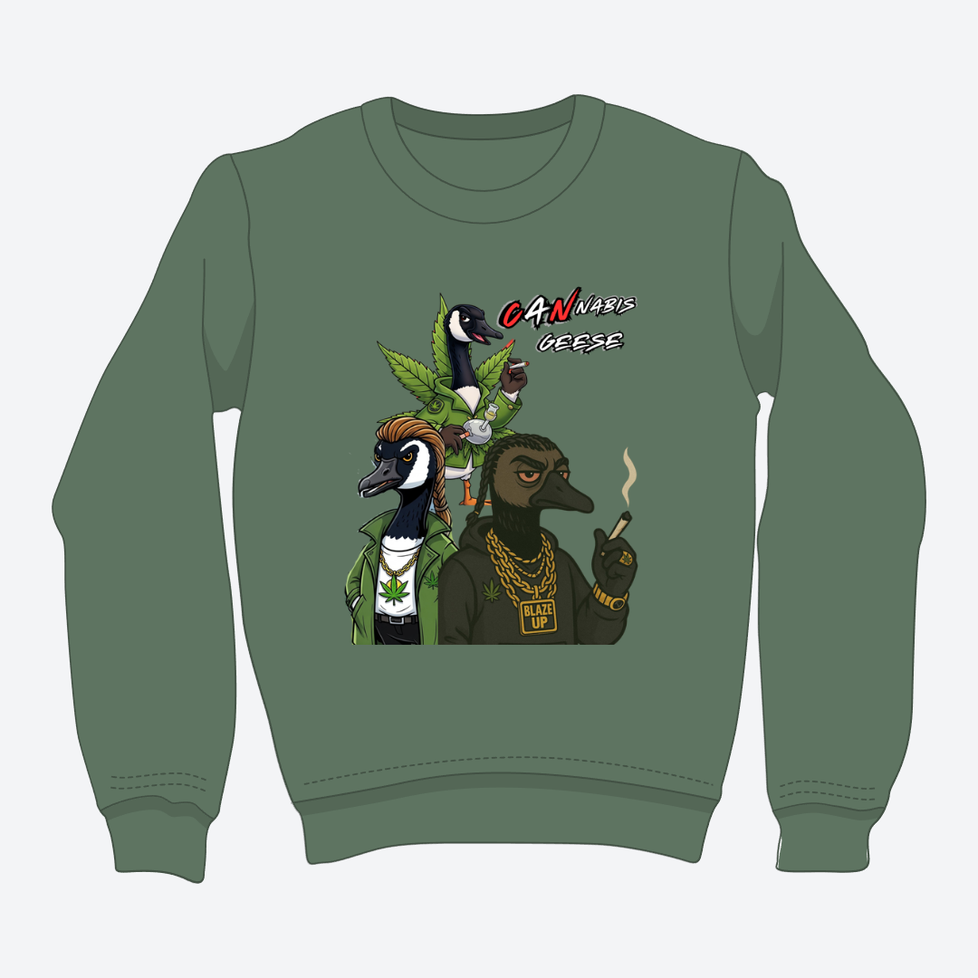 CANnabis Geese Crewneck