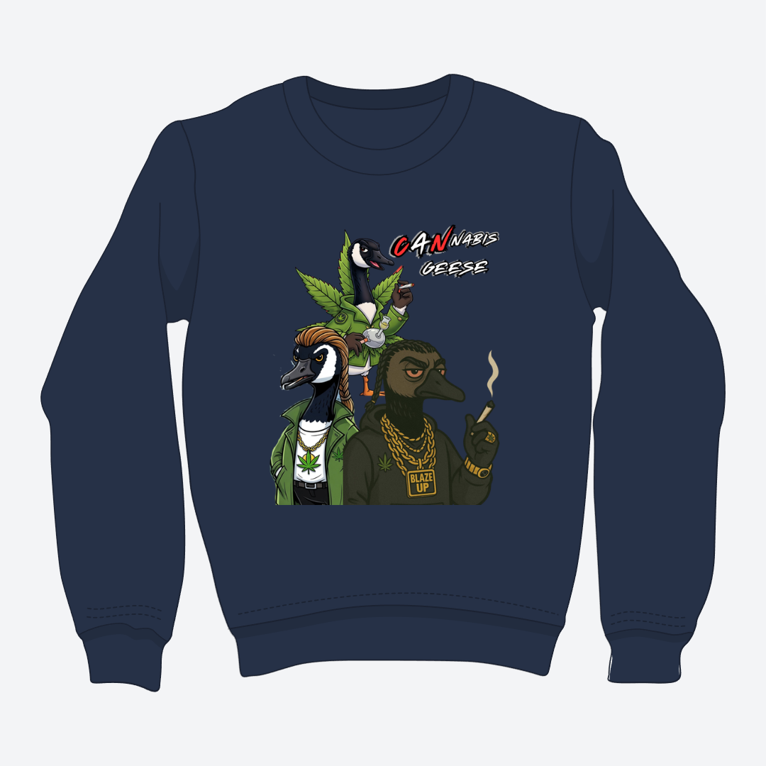 CANnabis Geese Crewneck