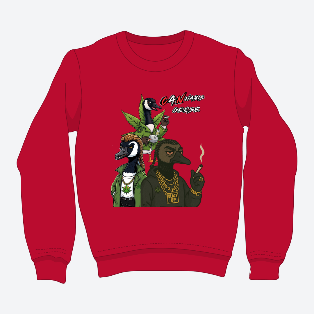 CANnabis Geese Crewneck