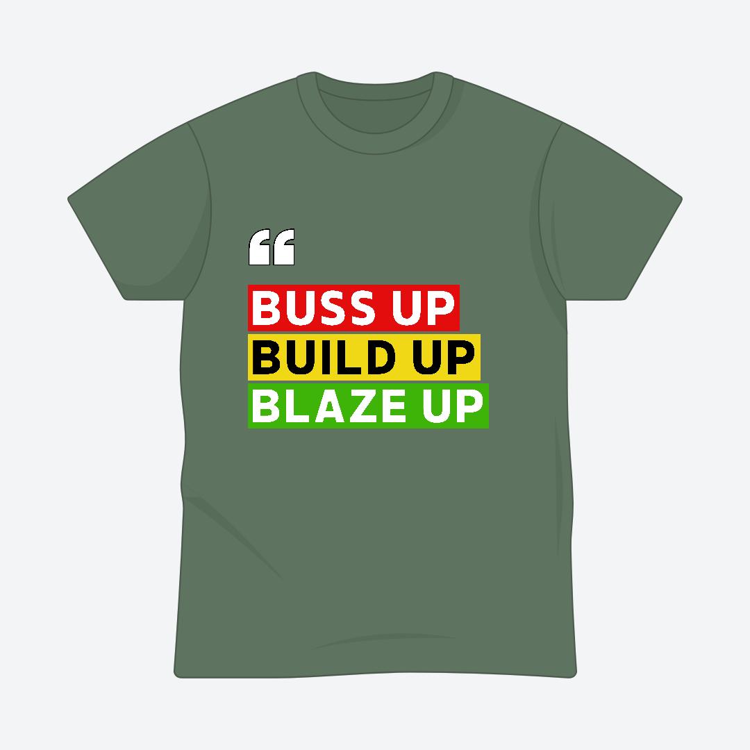 Blaze Up - Rasta Tee