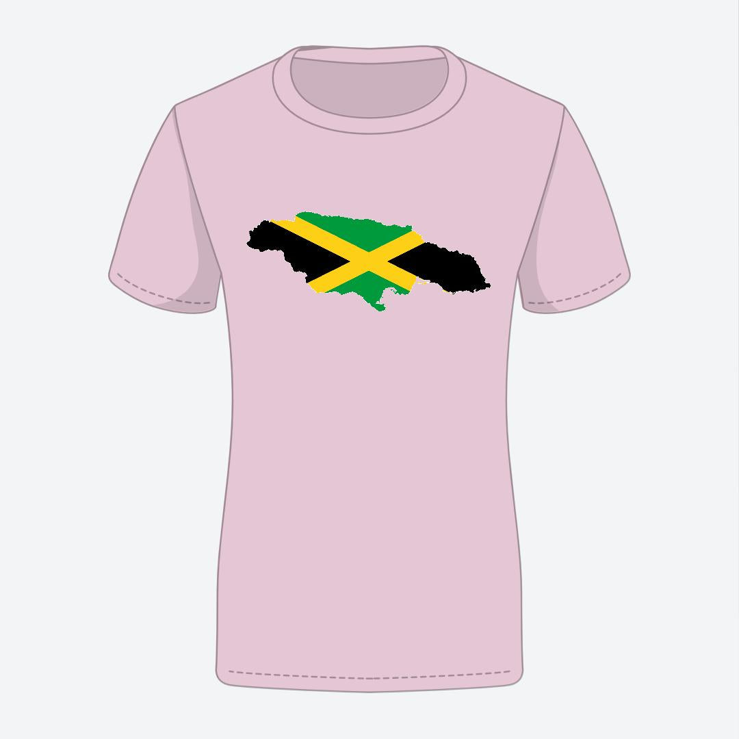 Blaze Up - Jamaica Map Woman's Tee