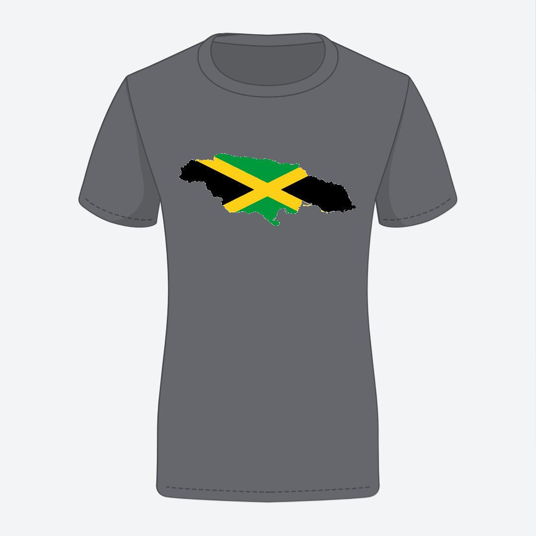 Blaze Up - Jamaica Map Woman's Tee