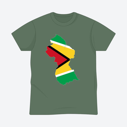 Blaze Up - Guyana Map Tee