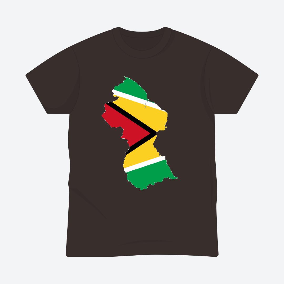 Blaze Up - Guyana Map Tee