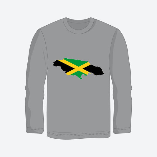 Blaze Up - Jamaica Map Long Sleeve