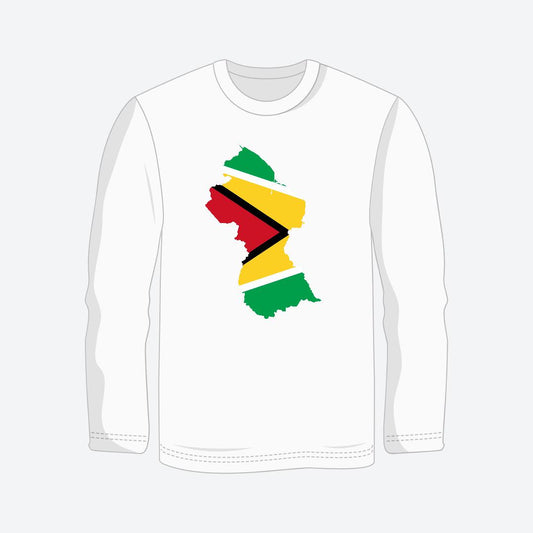 Blaze Up - Guyana Map Long Sleeve