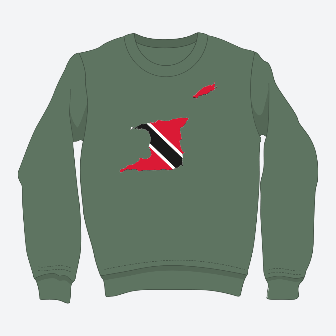 Blaze Up - Trinidad & Tobago Map Crewneck