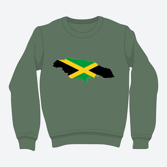 Blaze Up - Jamaica Map Crewneck