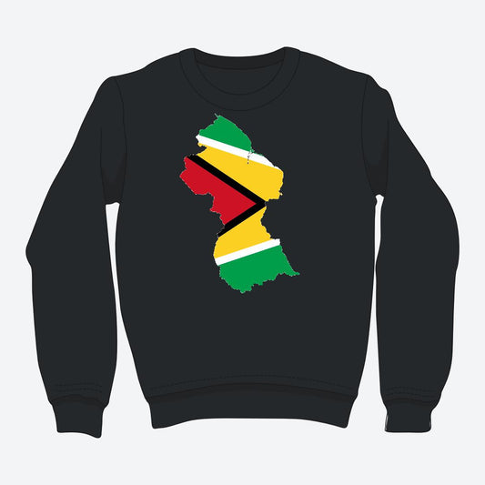 Blaze Up - Guyana Map Crewneck