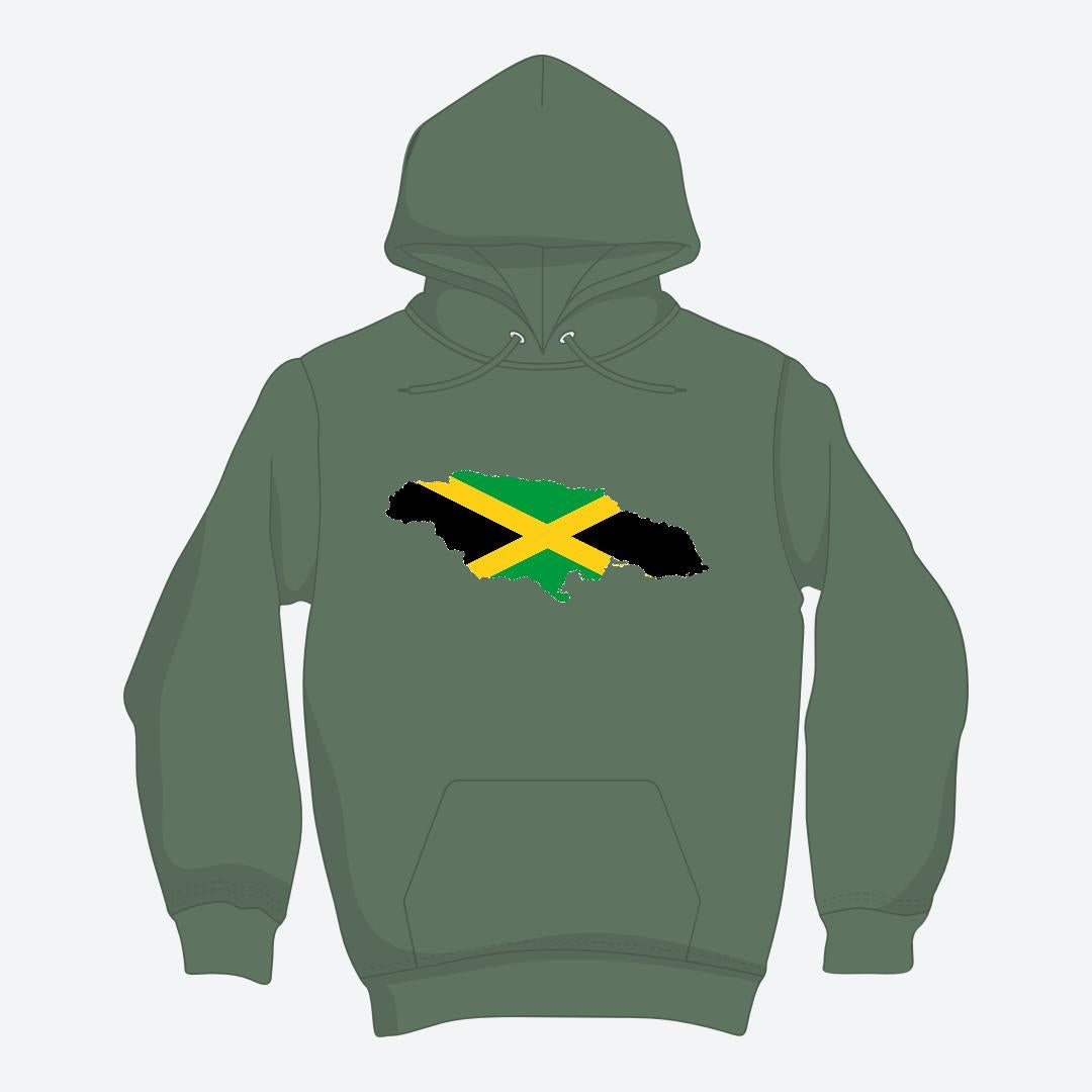 Blaze Up - Jamaica Map Hoodie