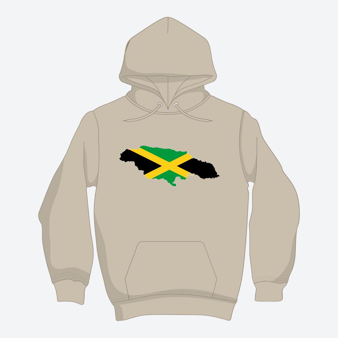 Blaze Up - Jamaica Map Hoodie