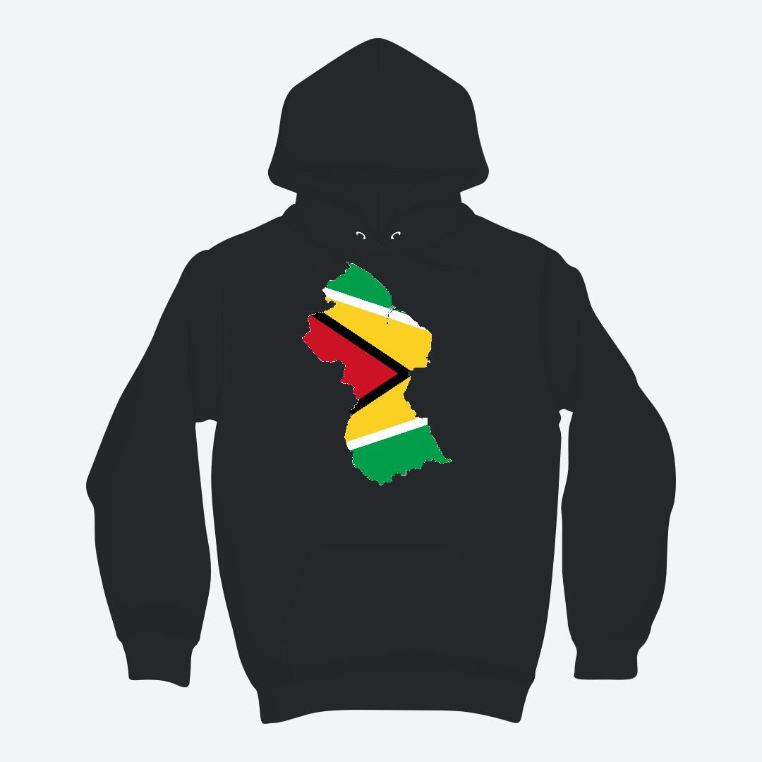 Blaze Up - Guyana Map Hoodie