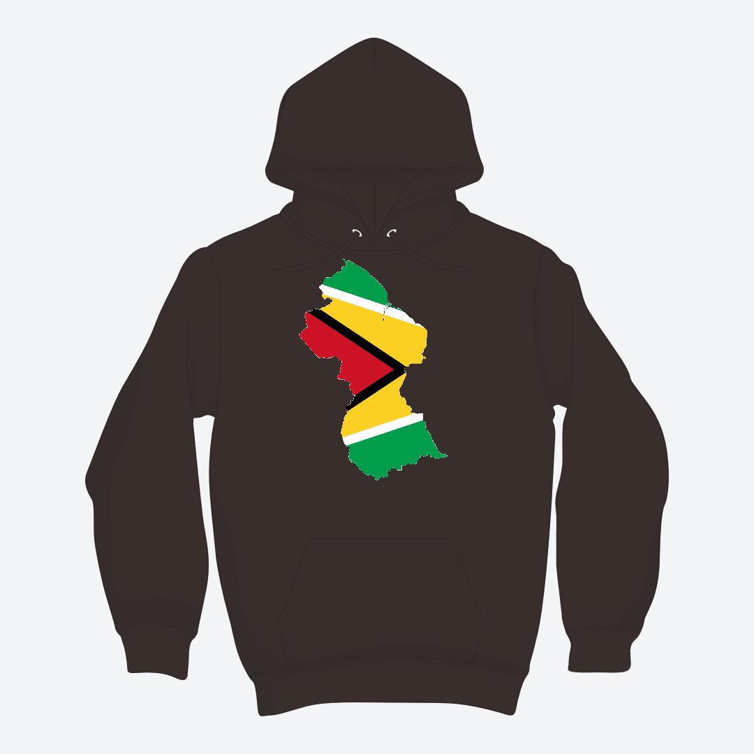 Blaze Up - Guyana Map Hoodie