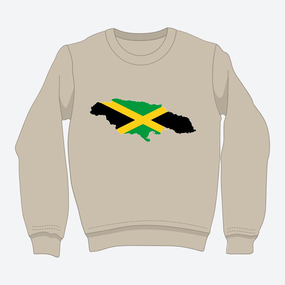 Blaze Up - Jamaica Map Crewneck