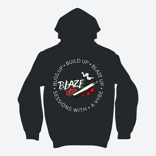 Blaze Up Statement Hoodie Back Print