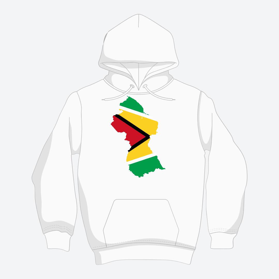 Blaze Up - Guyana Map Hoodie