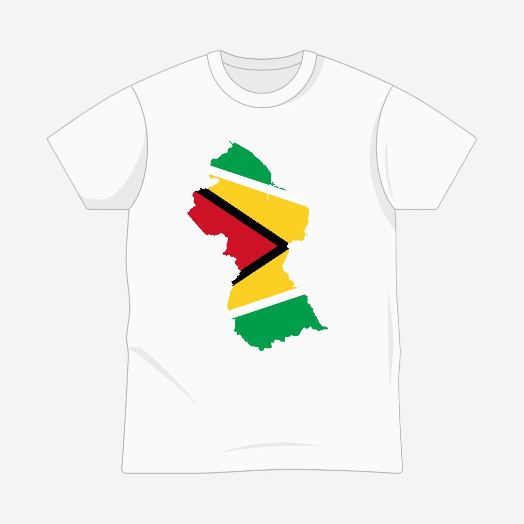Blaze Up - Guyana Map Tee