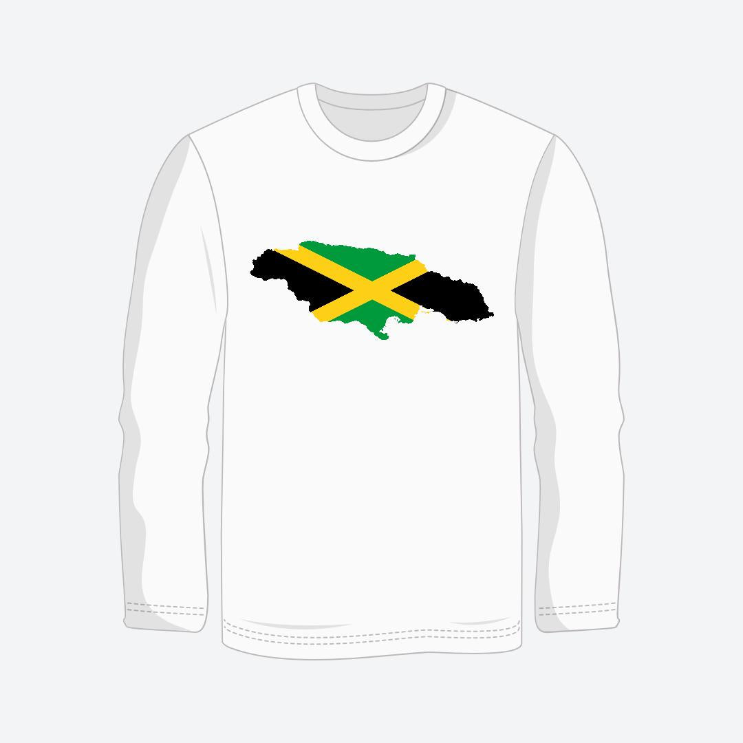 Blaze Up - Jamaica Map Long Sleeve