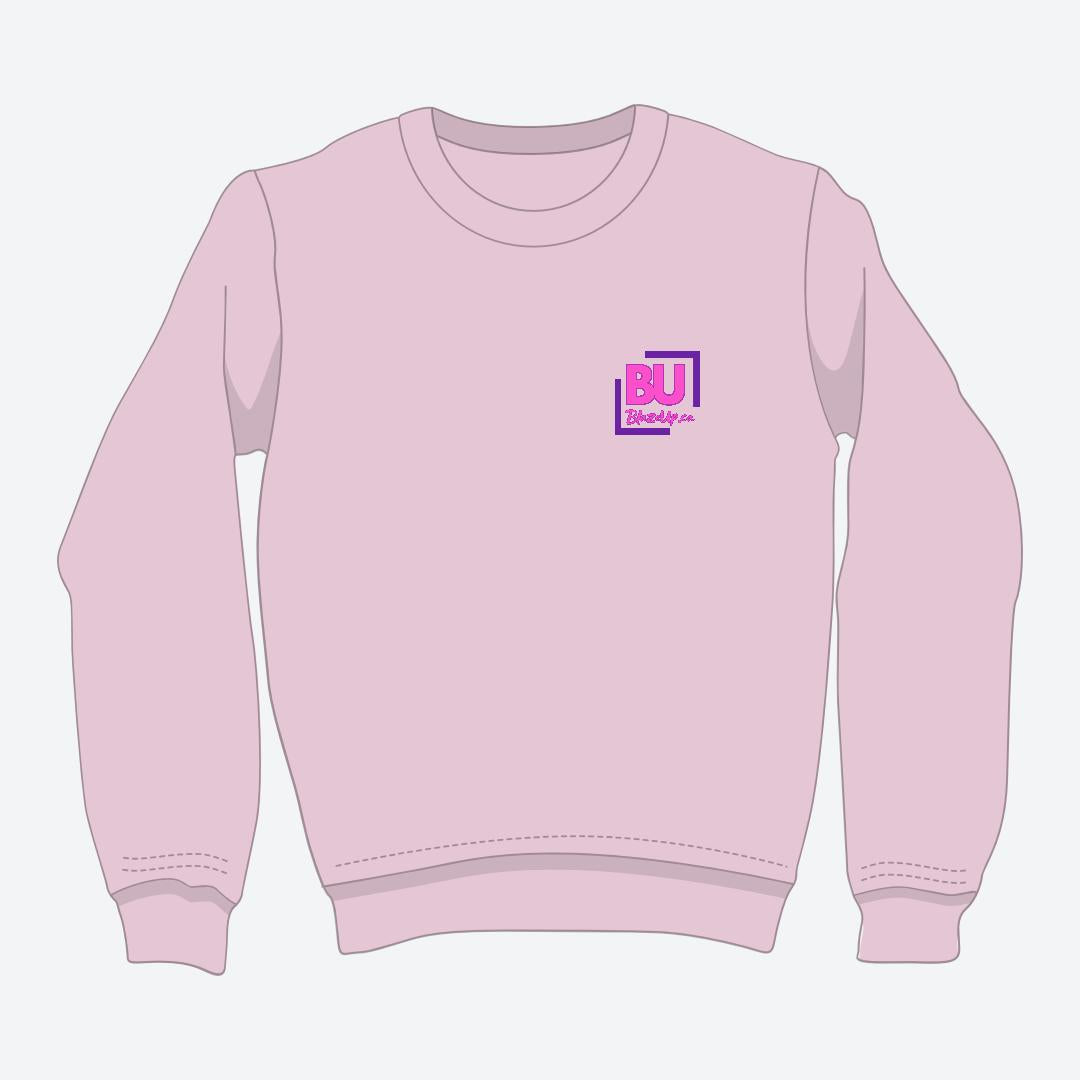 Monogram - Bubble Gum Crewneck