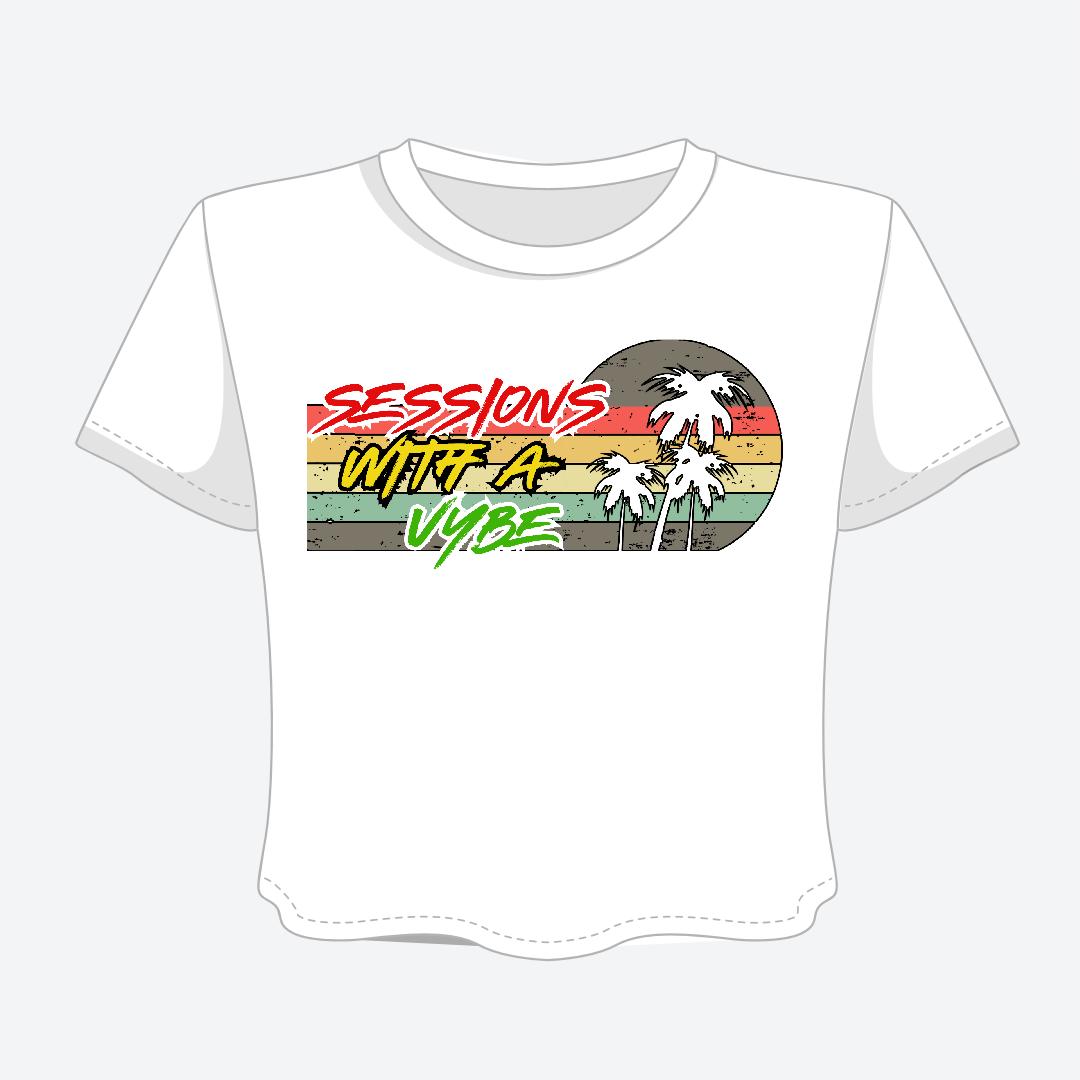 Sessions With A Vybe - Rasta Crop Tee